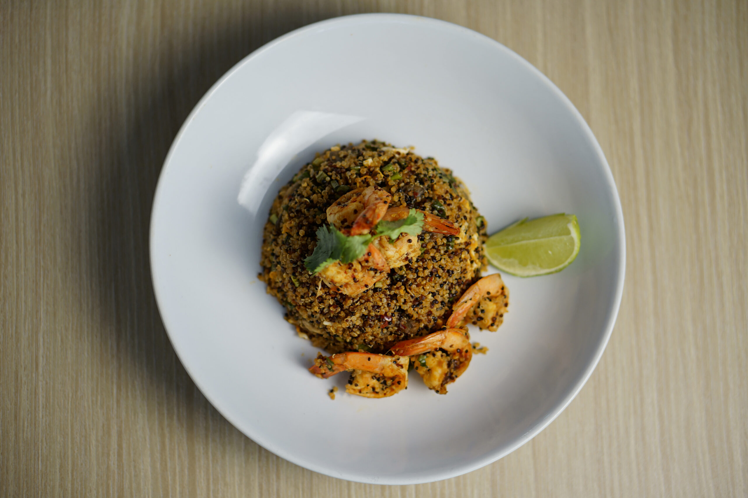 Quinoa Tom Yum Prawn Bowl